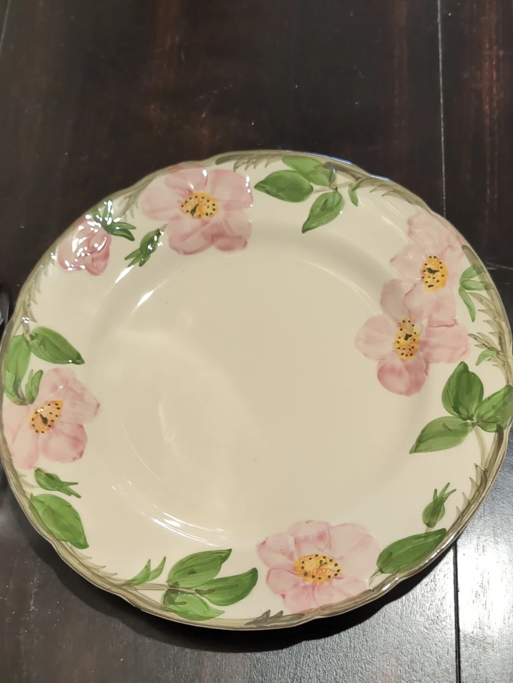 Set Of Two (2) Franciscan Desert Rose Dinner Plates 10.5